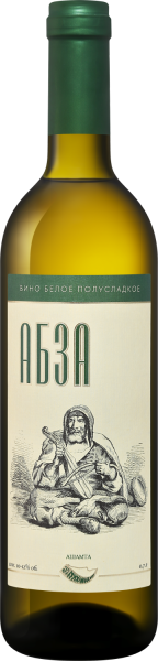 Вино Белое Полусладкое Ashamta Abza 0,7 л фото