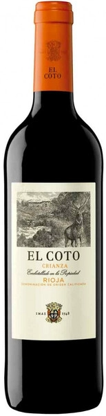 Вино Красное Сухое El Coto Crianza Rioja 2022 0,75 л фото