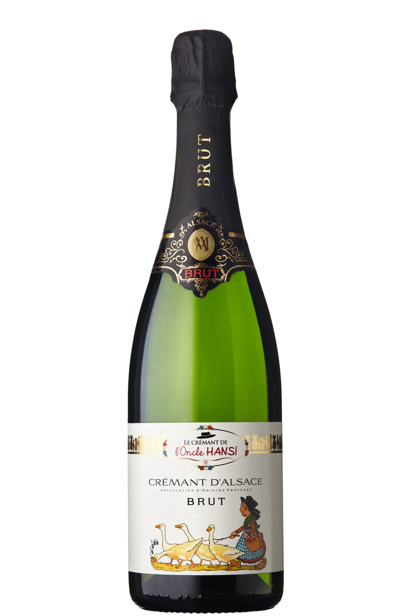 Вино игристое Белое Брют Le Cremant de L'Oncle Hansi Cremant d'Alsace 2022 0,75 л фото