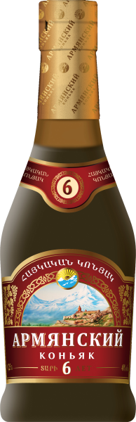 Коньяк Vostan Armenian Brandy 6 Years 0,25 л фото