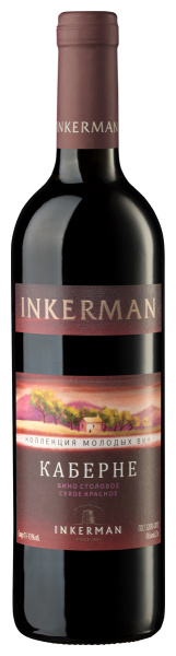 Вино Красное Сухое Inkerman Cabernet Young Collection 2022 0,7 л фото