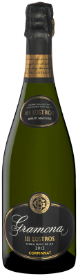 Вино игристое Грамона Корпиннат Трэс Люстрос Брют Натюр 2014 Белое Экстра Брют 12% 0,75 л фото