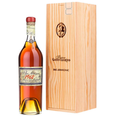 Арманьяк Baron G. Legrand Bas Armagnac in wooden box 1962 0,70 л фото