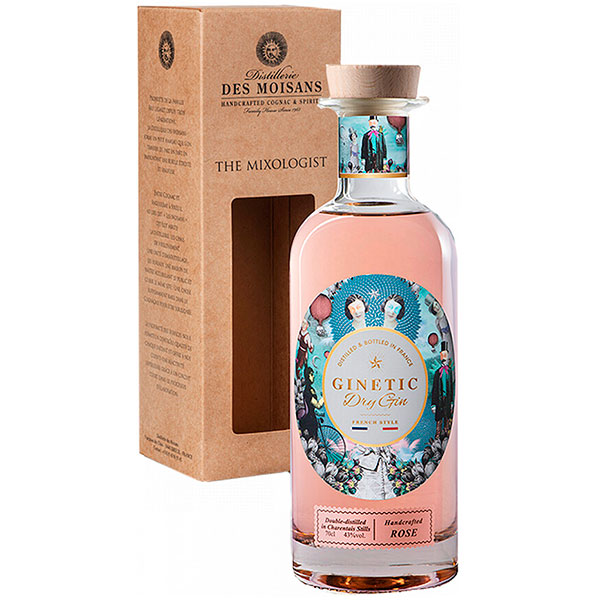 Джин Ginetic Rose Dry Gin in gift box 0,7 л фото