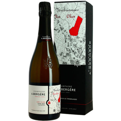 Вино игристое Белое Экстра Брют A.Bergere Les CLos Champagne in gift box 0,75 л фото