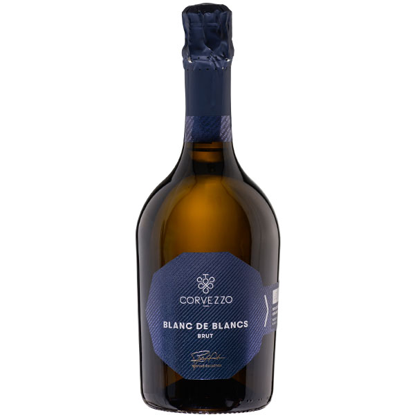 Вино игристое Белое Брют Corvezzo Blanc de Blancs 0,75 л фото