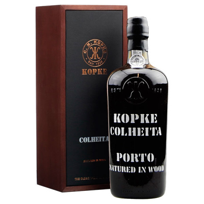 Портвейн Kopke Colheita in wooden box 1987 0,75 л фото