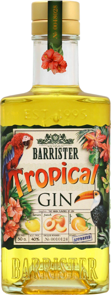 Джин Барристер Тропические Фрукты 40% 0,5 л фото