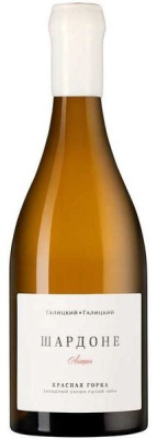 Вино Белое Сухое Galitskiy & Galitskiy Krasnaia Gorka Chardonnay Acacia Kuban Anapa 2022 0,75 л фото