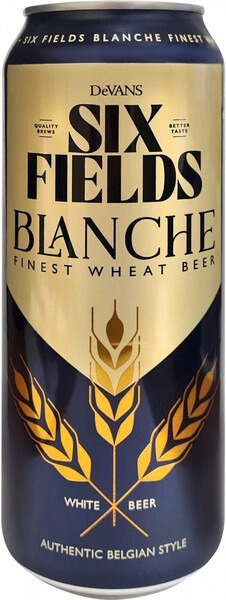 Пиво Six Fields Blanche Finest Wheat in can 0,5 л фото