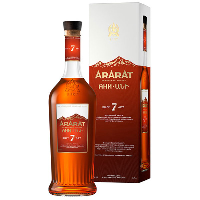 Бренди Ararat Ani 7 years in gift box 0,70 л фото