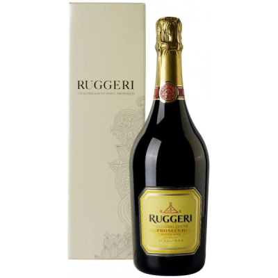 Вино игристое Белое Сухое Ruggeri Giall'Oro Valdobbiadene Prosecco Superiore in gift box 0,75 л фото