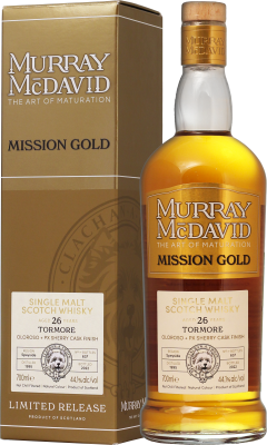 Виски Murray Mcdavid Mission Gold Tormore 26 Years Old in gift box 0,7 л фото