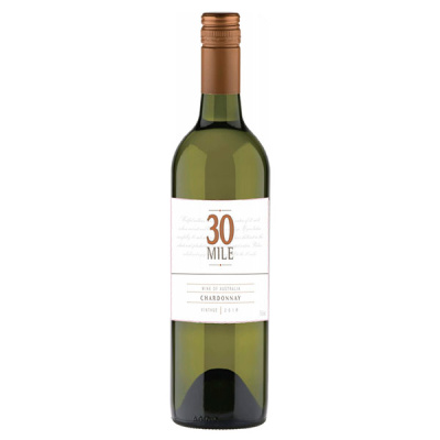 Вино Белое Сухое 30 Mile Chardonnay South Eastern Australia 2019 0,75 л фото