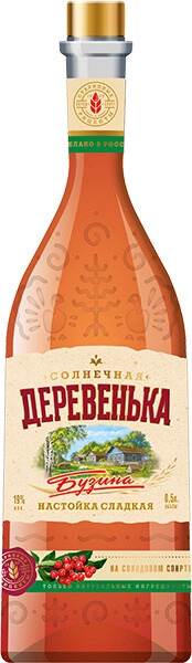 Настойка Solnechnaya derevenka Byzina 0,5 л фото