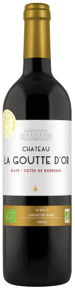 Вино Красное Сухое Château La Goutte D'Or Blaye Côtes de Bordeaux 2020 0,75 л фото