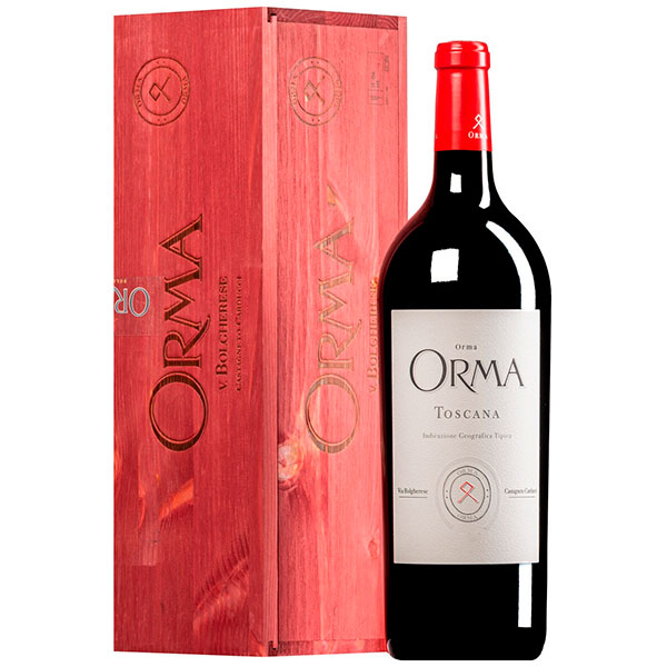 Вино Красное Сухое Tenuta Sette Ponti Orma Toscana in wooden box 2020 1,5 л фото
