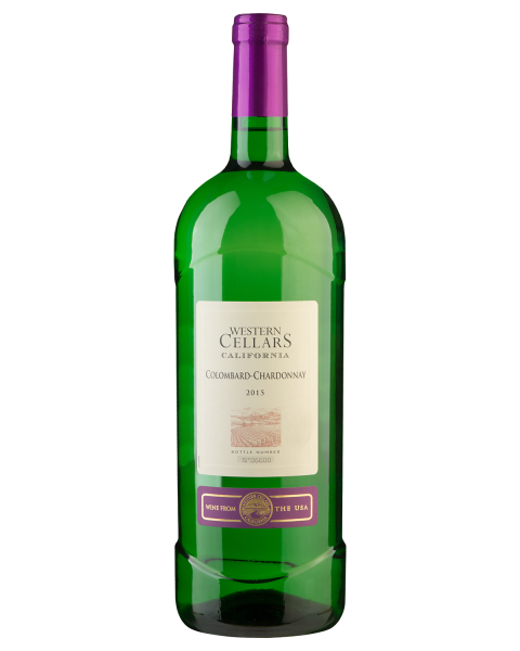 Вино Белое Полусухое Western Cellars Colombar-Chardonnay 2021 1,5 л фото