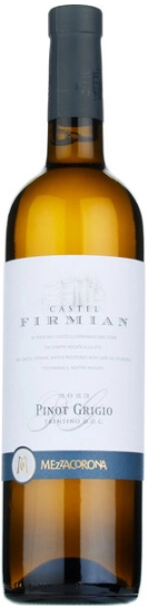Вино Белое Сухое Mezzacorona Castel Firmian Pinot Grigio Trentino 2023 0,75 л фото