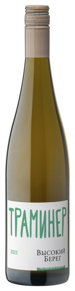 Вино Высокий Берег Трамминер Зеленая Серия 2023 белое сухое 12% 0,75 л фото