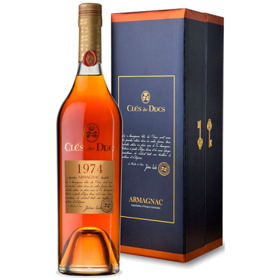 Арманьяк Cles des Ducs Millesime in gift box 1974 0,70 л фото