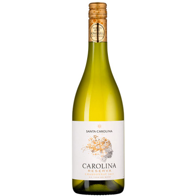 Вино Белое Сухое Santa Carolina Reserva Chardonnay Valle del Maule 2022 0,75 л фото