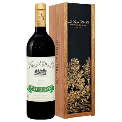 Вино Красное Сухое La Rioja Alta Gran Reserva 904 Rioja in wooden box 2009 0,75 л фото