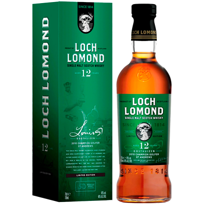 Виски Loch Lomond 12 Years Old Louis Oosthuizen Limited Edition Single Malt Highland in gift box 0,7 фото