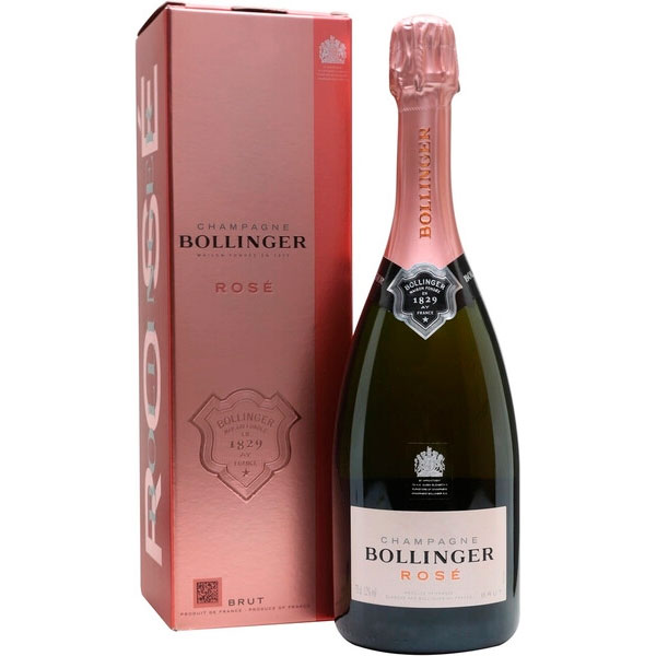 Шампанское Розовое Брют Bollinger Rose Brut Champagne in gift box 0,75 л фото