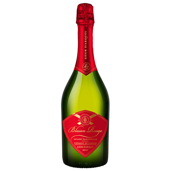 Вино игристое Белое Брют Blason Rouge Cremant de Limoux Brut 2016 0,75 л фото