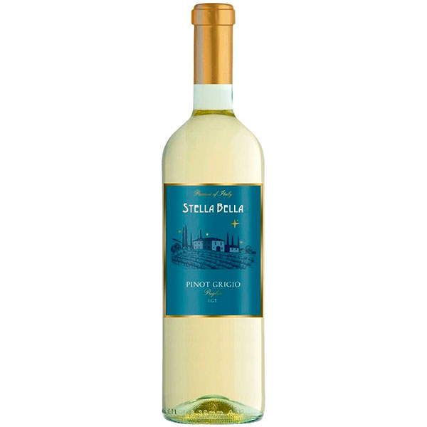 Вино Белое Сухое Stella Bella Pinot Grigio Puglia 2023 0,75 л фото