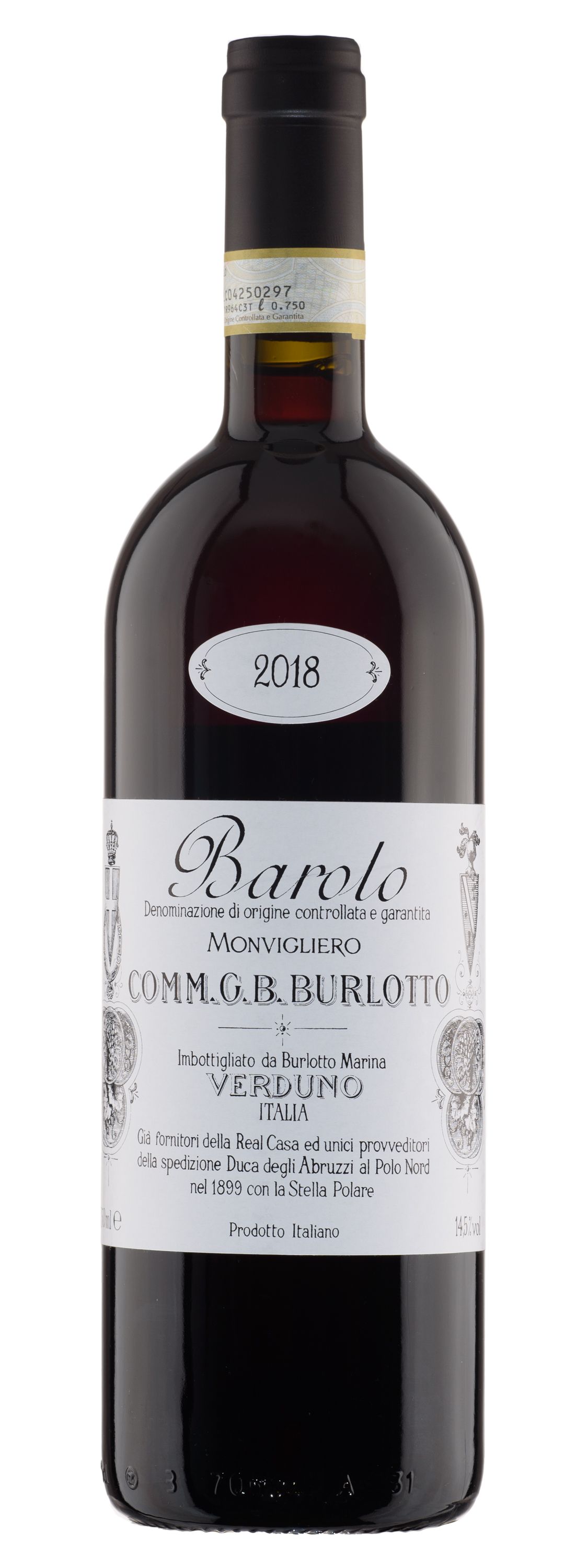 Вино Красное Сухое Burlotto Barolo Monvigliero 2018 0,75 л фото