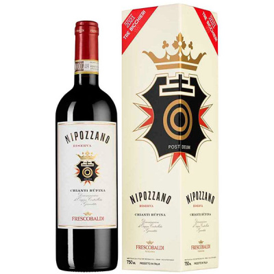 Вино Красное Сухое Marchesi de Frescobaldi Nipozzano Chianti Rufina Riserva in gift box 2018 0,75 л фото