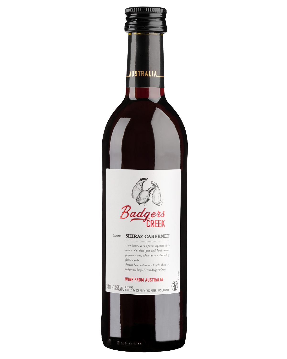 Вино Красное Сухое Badgers Creek Shiraz-Cabernet 2020 0,25 л фото