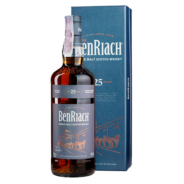 Виски Benriach 25 years old Single Malt Speyside in gift box 0,7 л фото