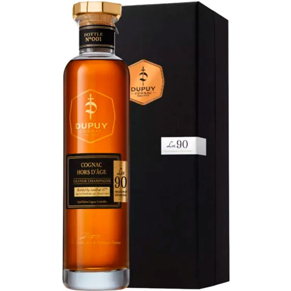 Коньяк Dupuy Lot 90 Hors d’Age Grande Champagne in gift box 0,7 л фото