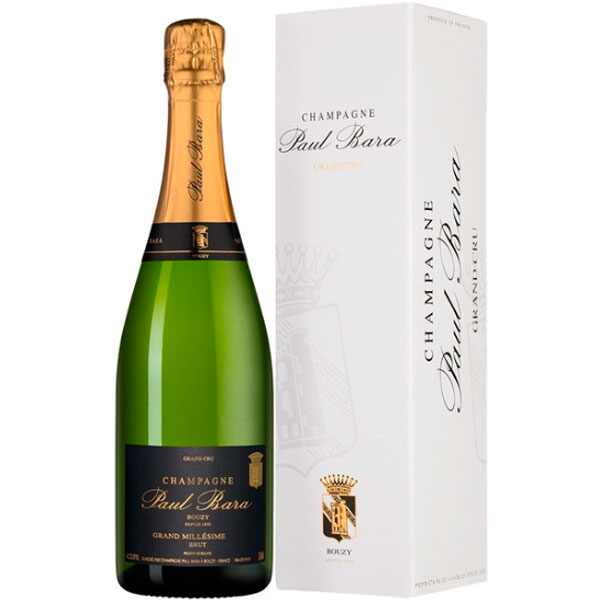 Шампанское Белое Брют Paul Bara Grand Millesime Bouzy Grand Cru Brut Champagne 2018 0,75 л фото