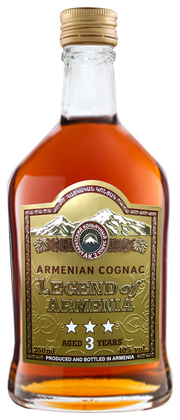 Бренди Легенда Армении 3 года 2018 40% 0,25 л фото