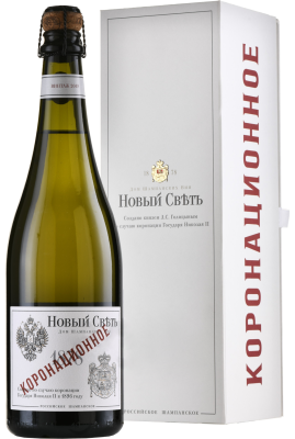 Вино игристое Novy Svet Collection Coronation White Brut in gift box 2019 0,75 л фото