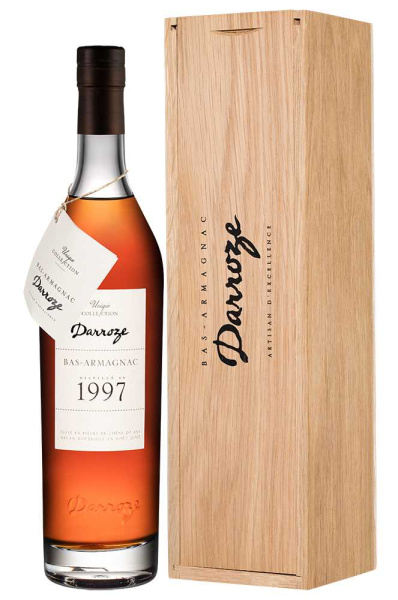 Арманьяк Darroze Unique Collection Bas-Armagnac in wooden box 1997 0,7 л фото