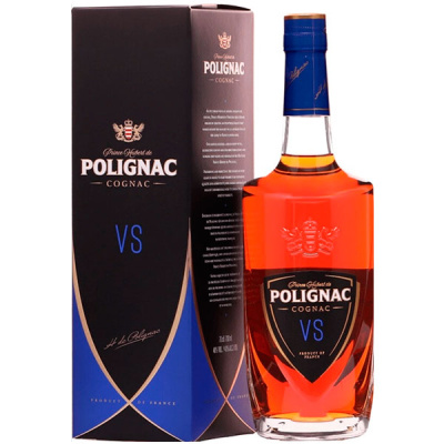 Коньяк Prince Hubert de Polignac VS in gift box 0,7 л фото