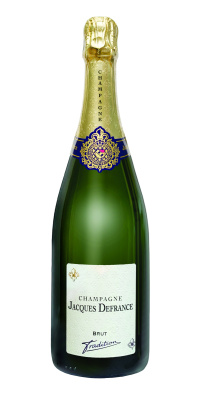 Шампанское Белое Брют Jacques Defrance Brut Tradition Champagne 2021 0,75 л фото