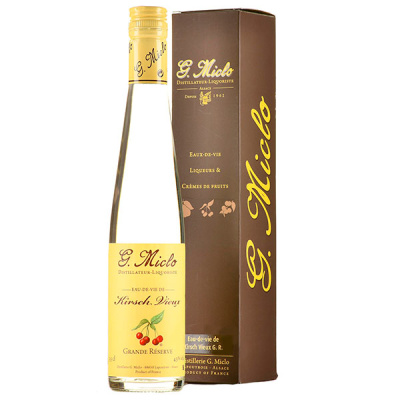 Ликер G. Miclo Eau-de-vie de Kirsch Vieux Grande Reserve in gift box 0,35 л фото