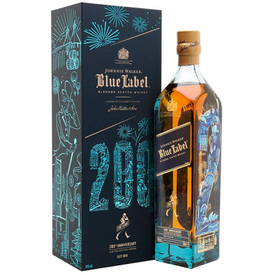 Виски Johnnie Walker Blue Label 200th Anniversary in gift box 0,7 л фото