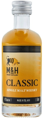 Виски M&H Single Malt Classic 0,05 л фото