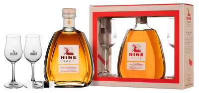 Коньяк Hine Rare VSOP Fine Champagne with 2 glasses in gift box 2019 0,7 л фото