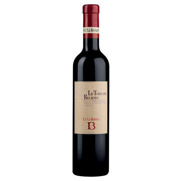 Вино Красное Сладкое Ca' La Bionda Le Tordare Recioto della Valpolicella Classico 2012 0,5 л фото