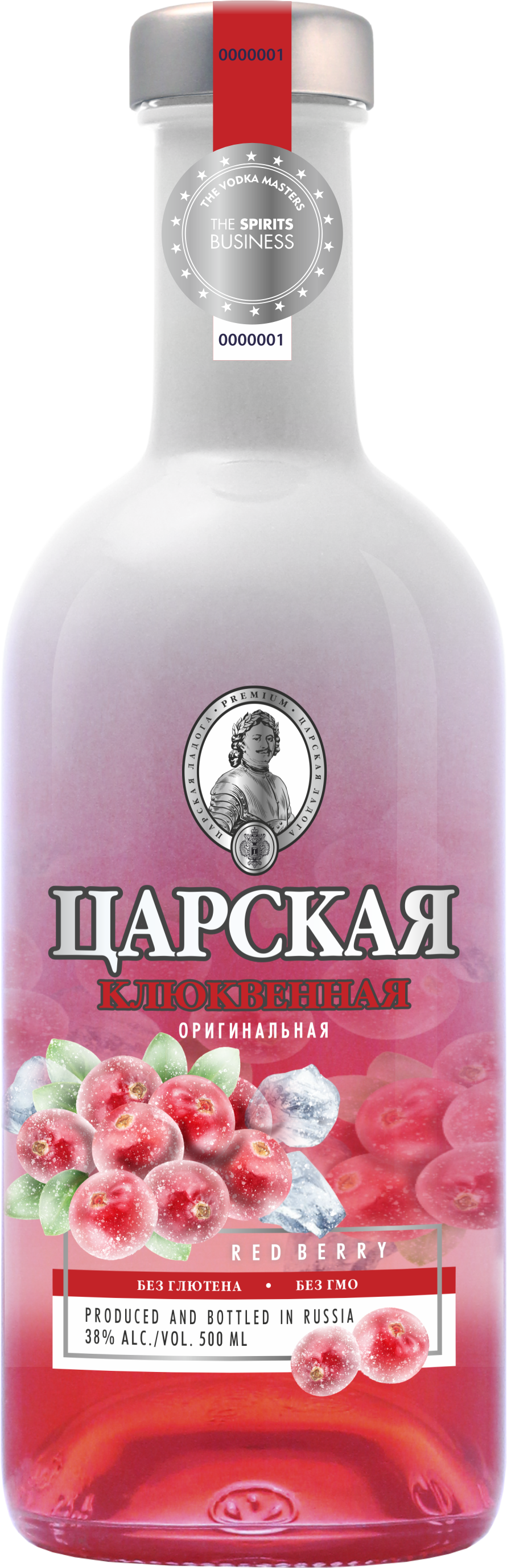 Водка Tsarskaja Original Cranberry Red 0,5 л фото