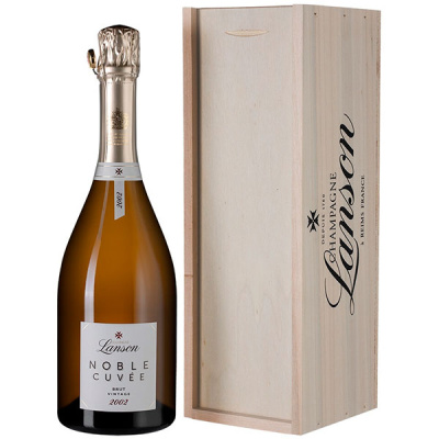 Шампанское Белое Брют Lanson Noble Cuvee Brut Vintage Champagne in gift box 2002 0,75 л фото