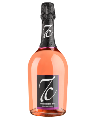 Вино игристое Розовое Брют 7С Prosecco Millesimato Rose Brut 0,75 л фото